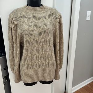 Express gold Large holiday sweater